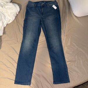 Old Navy Women's Dark Wash Straight-Leg Jeans